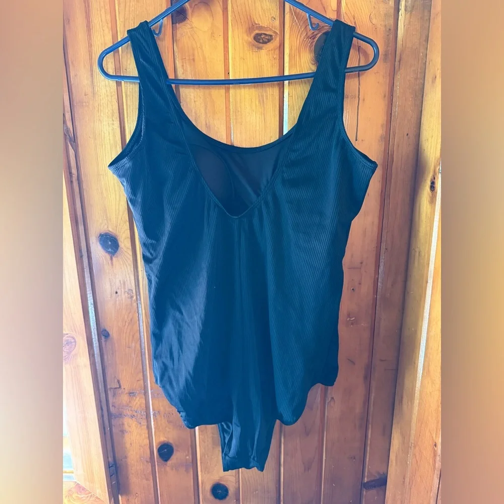 Catalina Black Scoop‎ Neck Bodysuit 2x